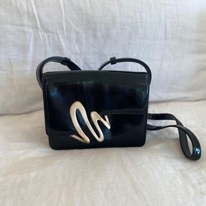 Cult Gaia Norina Patent Leather Crossbody Bag